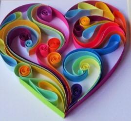 quilled heart